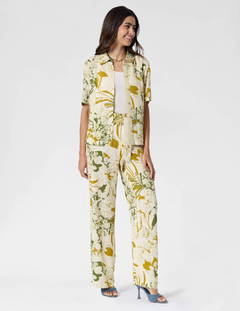 Pantalón regular regular para mujer